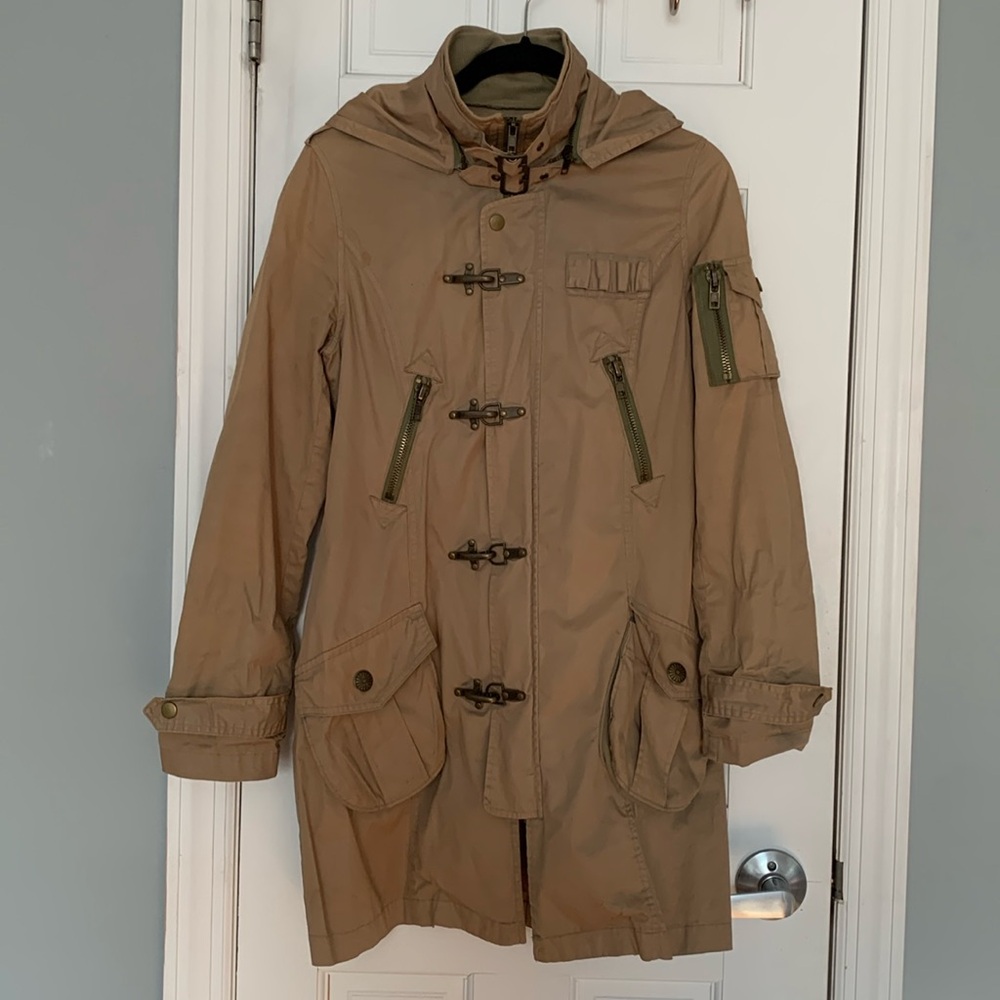 Tan utility jacket size xs
